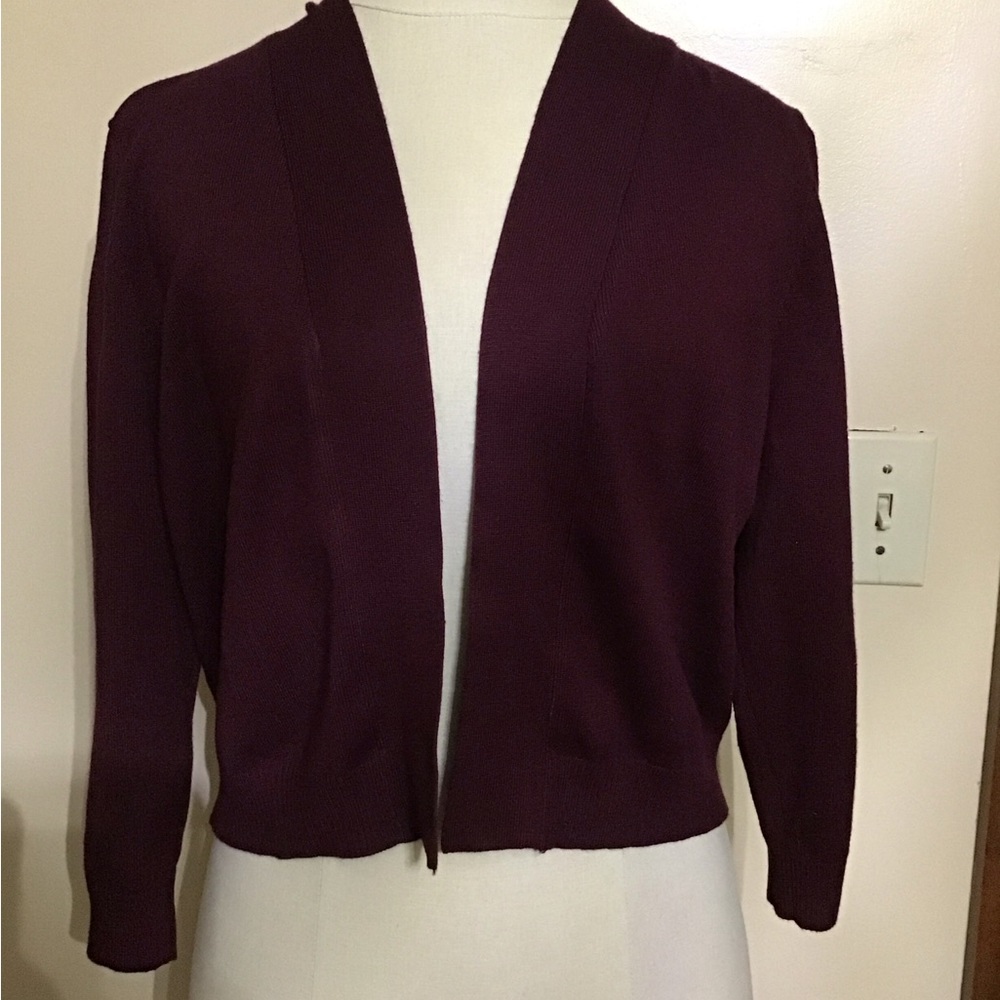 Woman XL 89th and Madison Canberry Color cropped sweater